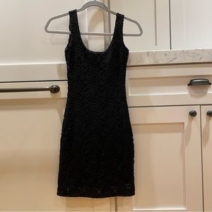 Black Lacey Little Black Dress